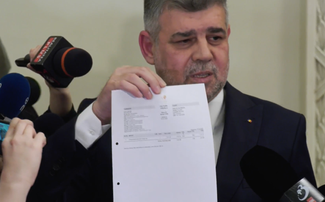 Ciolacu a adus in Parlament facturile zborurilor private la Nisa
