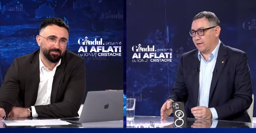 Victor Ponta invitat la Ai Aflat cu Ionut Cristache