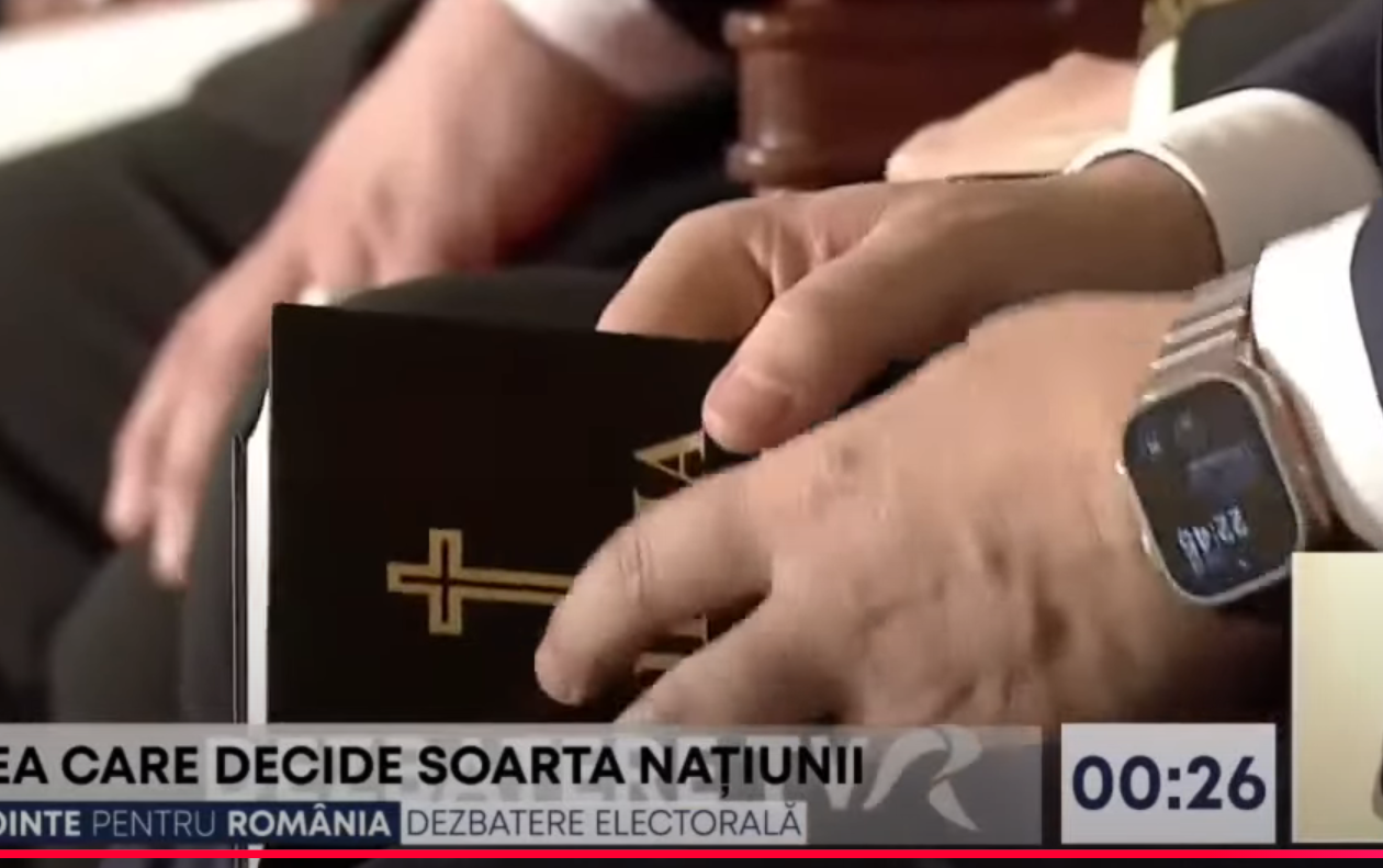 Victor Ponta citind Biblia la dezbaterea prezidentiala