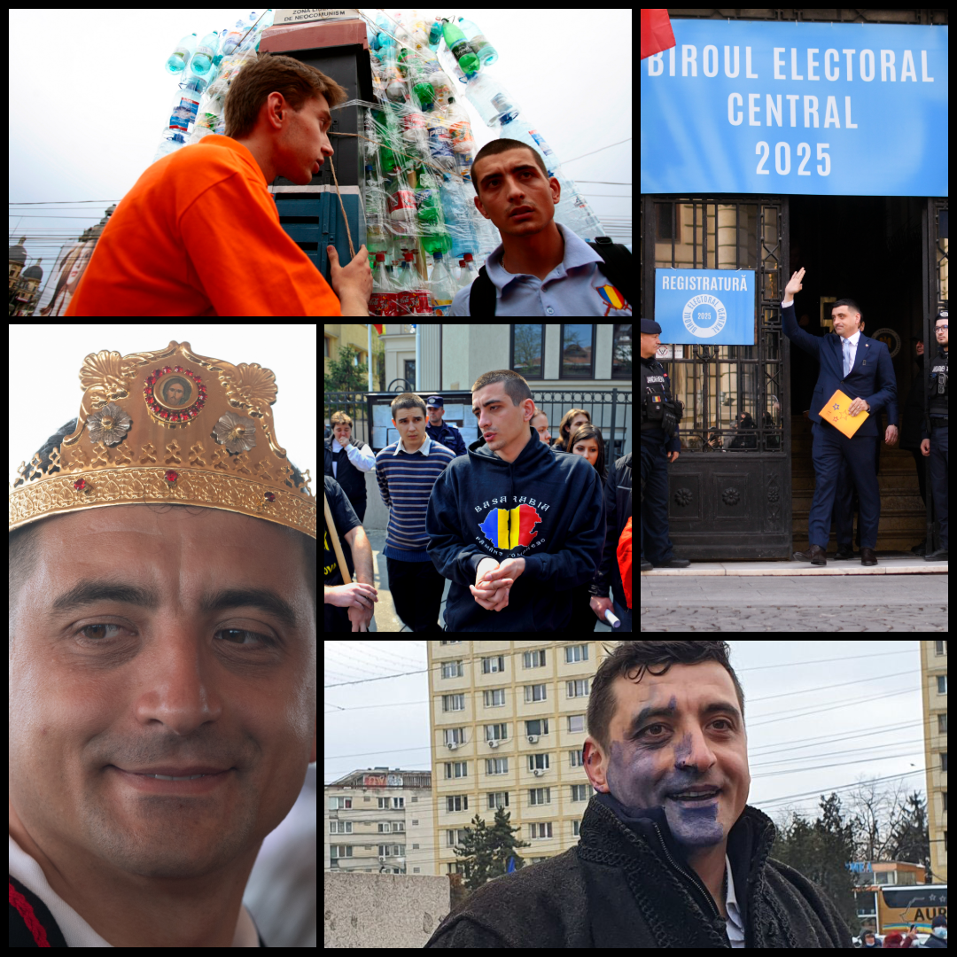George Simion in poze de la proteste la cariera politica