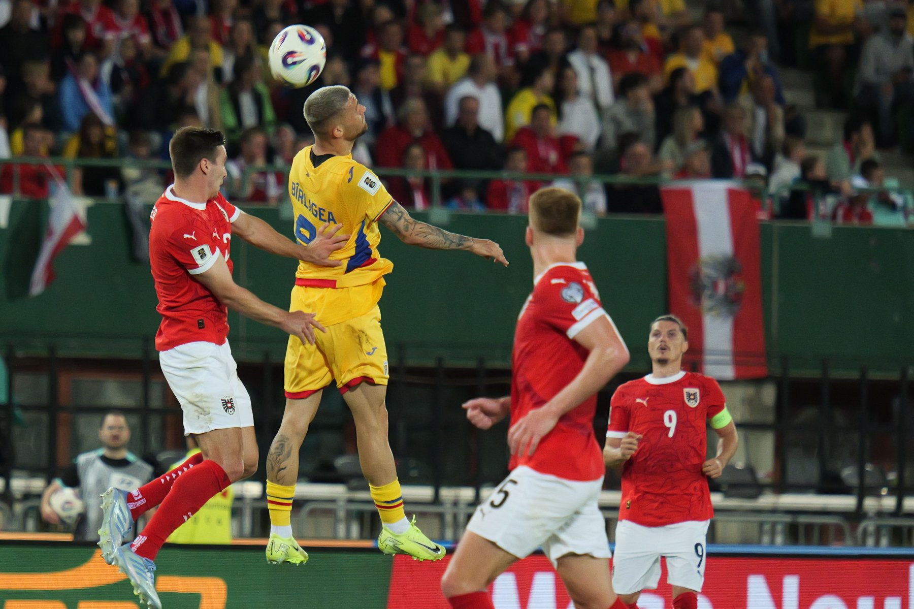 Romania pierduta 2 1 in fata Austriei gol frumos