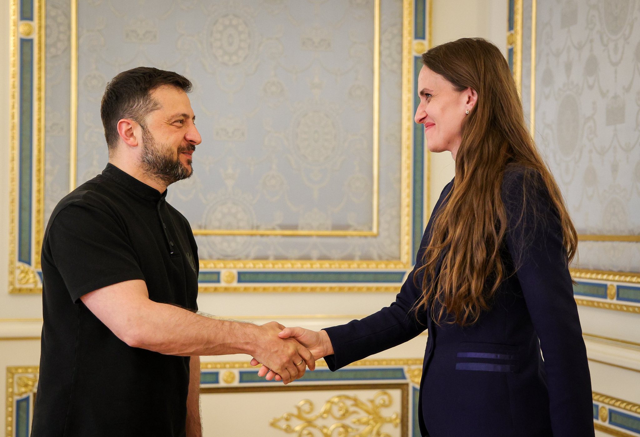 Oana Toiu si Volodimir Zelenski sau intalnit la Kiev
