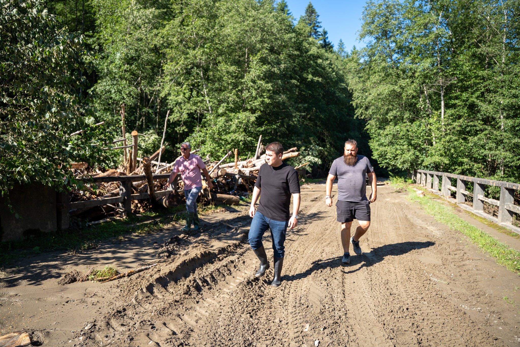 Presedintele CJ Suceava vizita in localitati afectate de inundatii