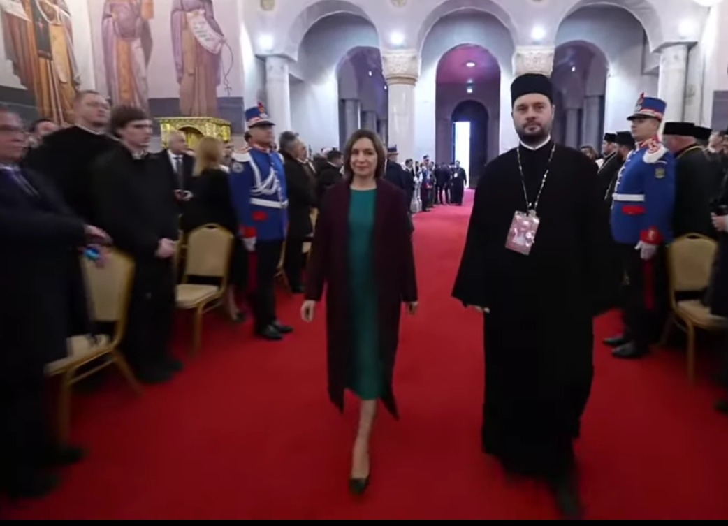 Maia Sandu a ajuns la Catedrala Nationala