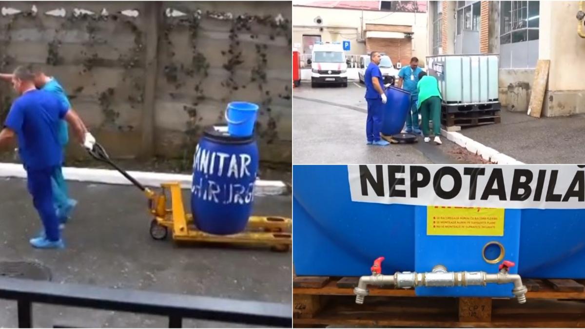 Imagini socante la spitalul din Campina Medicii consuma apa