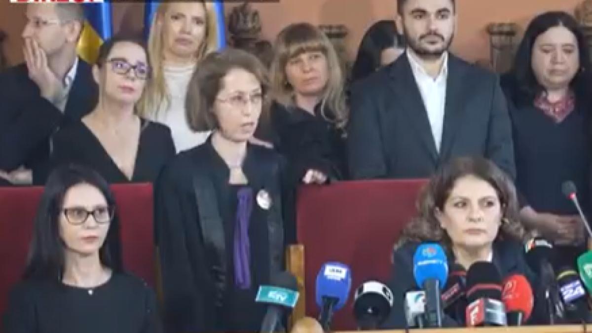 Judectorii intervine la conferinta de presa Suntem terorizati