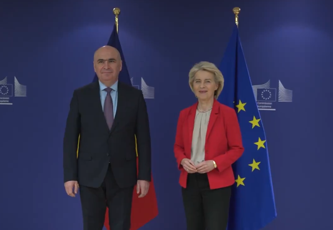 Premierul Ilie Bolojan a avut o intalnire la Bruxelles cu Ursula von der Leyen PNRR si SAFE pe agenda discutiilor