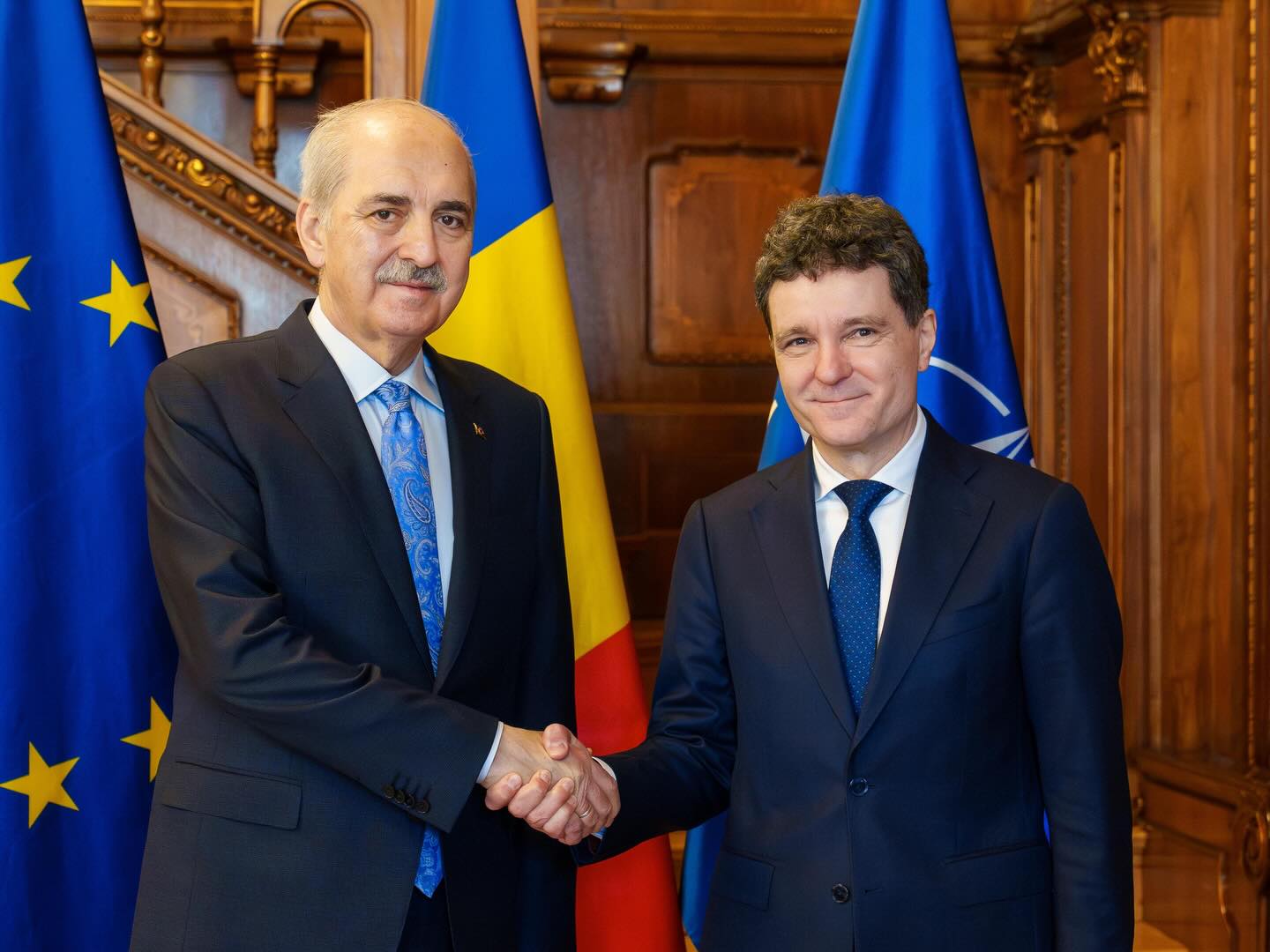Nicusor Dan intalnire la Cotroceni cu Numan Kurtulmus Romania si Turcia au o responsabilitate deosebita pentru securitatea in Marea Neagra