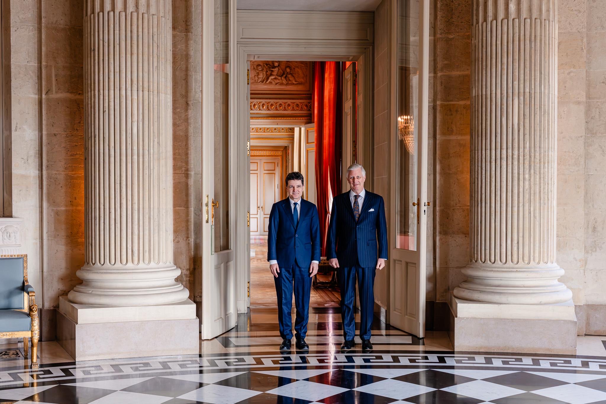 Nicuzor Dan intalnire cu Regele Philippe al Belgiei