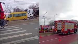 accident grav in dambovita intre un microbuz scolar si un tir patru copii raniti a fost activata