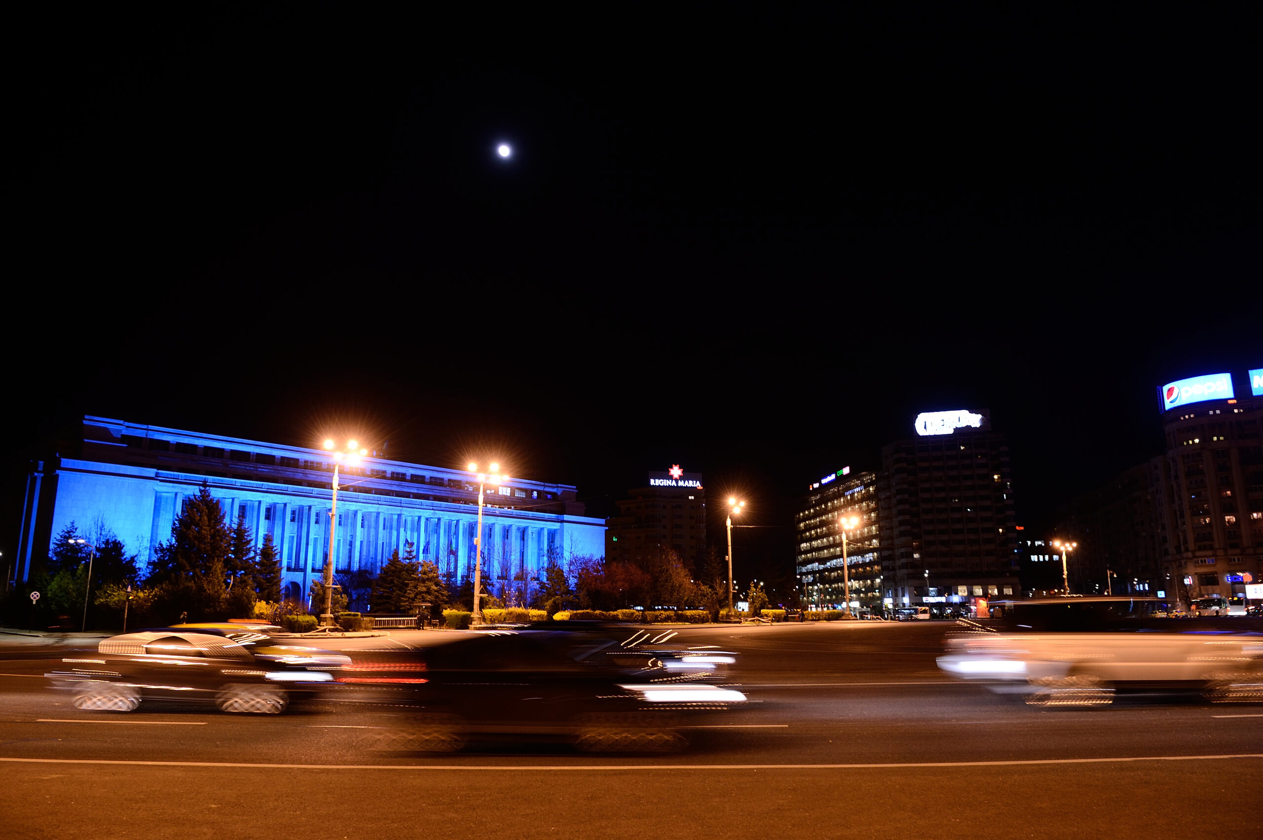 Palatul Victoria va fi luminat in culorile Uniunii Europene de Ziua Europei
