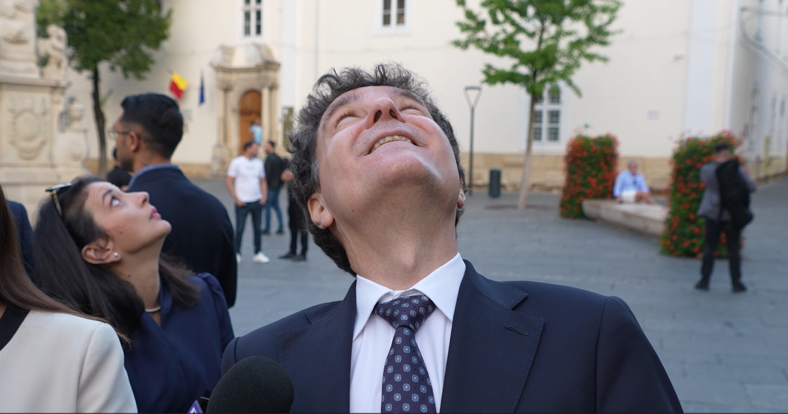 Declaratia lui Nicusor Dan intreupta de un aparat de zbor Ce a facut presedintele
