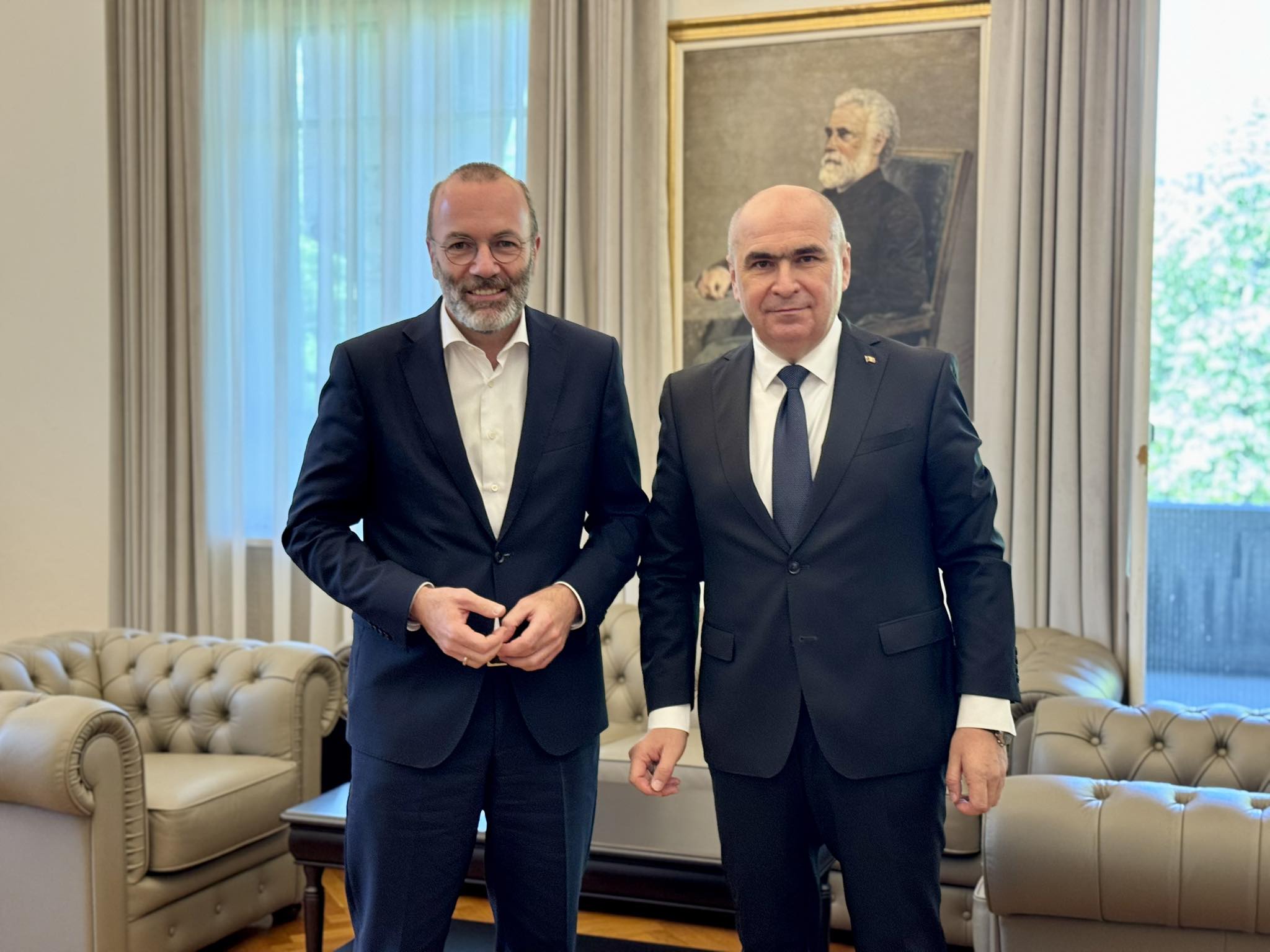 Ilie Bolojan s a intalnit cu Manfred Weber presedintele PPE Romania necesita parteneri europeni puternici
