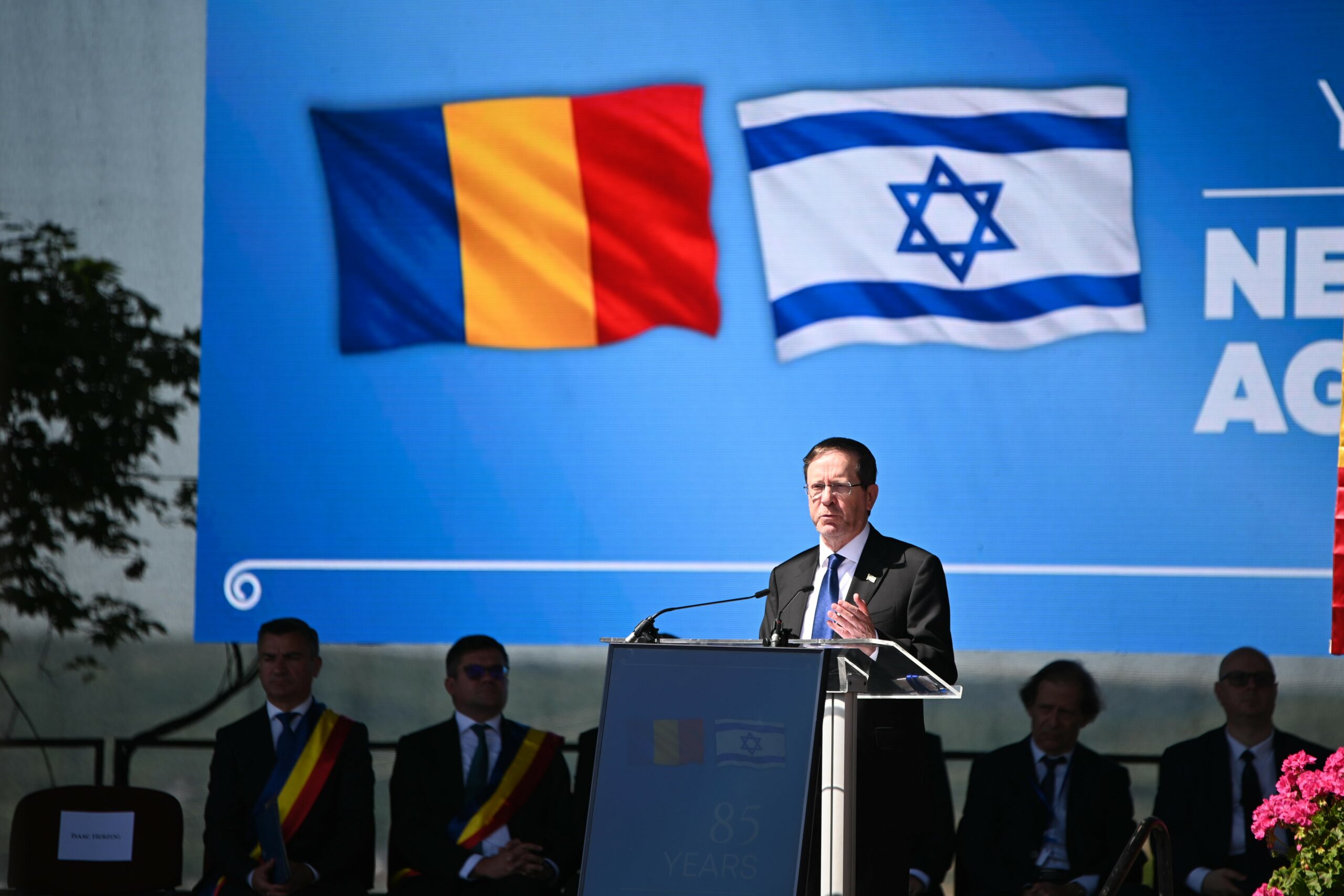 Presedintele Israelului Isaac Herzog la comemorarea Pogromului de la Iasi Antisemitismul isi arata din nou fata urat