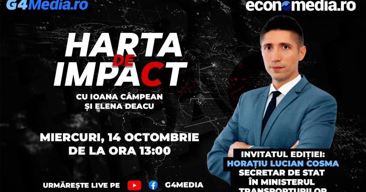 Harta de Impact: Viitorul marilor proiecte de infrastructură, dezbătut cu Horațiu Cosma