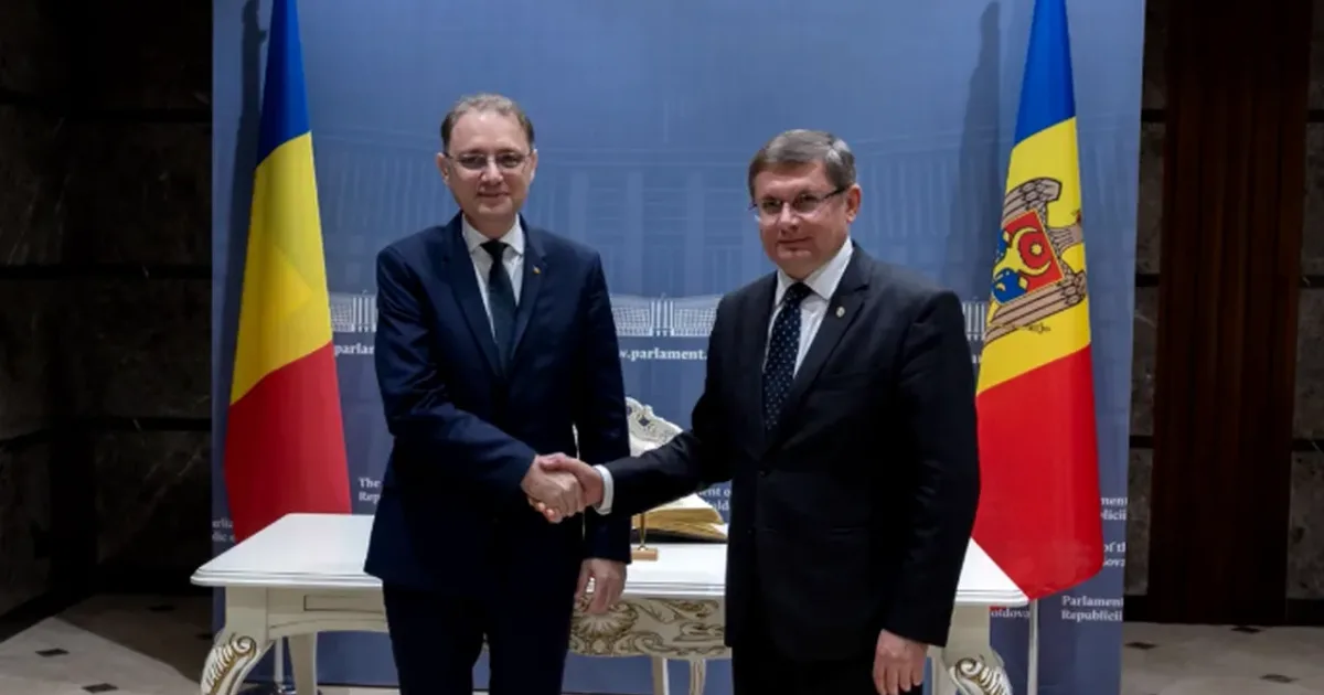 Niculescu s-a întâlnit cu președintele Parlamentului de la Chișinău
